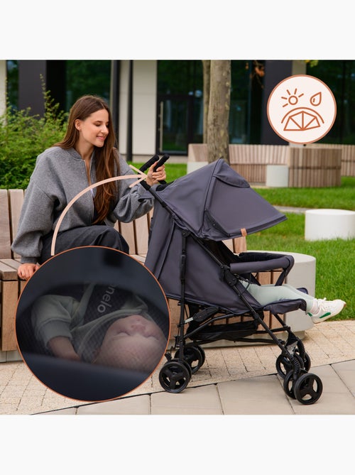 Poussette canne compacte LIONELO Elia - Légère - 6-36 mois - Moustiquaire incluse - Kiabi Poussette canne compacte LIONELO Elia - Légère - 6-36 mois - Moustiquaire incluse - Kiabi