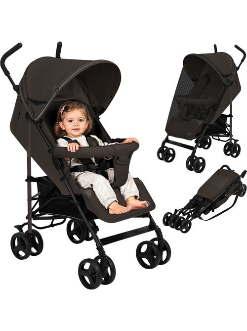 Poussette canne compacte LIONELO Elia - Légère - 6-36 mois - Moustiquaire incluse - Kiabi Poussette canne compacte LIONELO Elia - Légère - 6-36 mois - Moustiquaire incluse - Kiabi