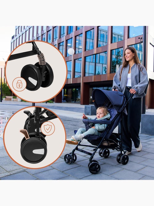 Poussette canne compacte LIONELO Elia - Légère - 6-36 mois - Moustiquaire incluse - Kiabi Poussette canne compacte LIONELO Elia - Légère - 6-36 mois - Moustiquaire incluse - Kiabi