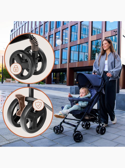 Poussette canne compacte LIONELO Elia - Légère - 6-36 mois - Moustiquaire incluse - Kiabi Poussette canne compacte LIONELO Elia - Légère - 6-36 mois - Moustiquaire incluse - Kiabi