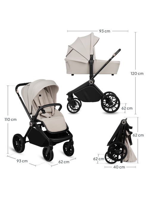 Poussette combinée 2en1 LIONELO Mika Plus - Pack poussette, Nacelle - Accessoires - Kiabi