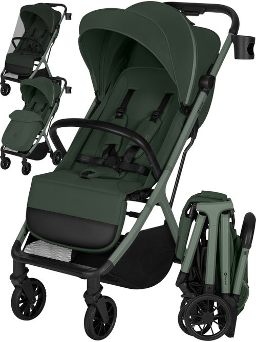 Poussette compacte LIONELO Cloe Plus - Grandes roues - Pliage automatique - Ventilation - Kiabi Poussette compacte LIONELO Cloe Plus - Grandes roues - Pliage automatique - Ventilation - Kiabi