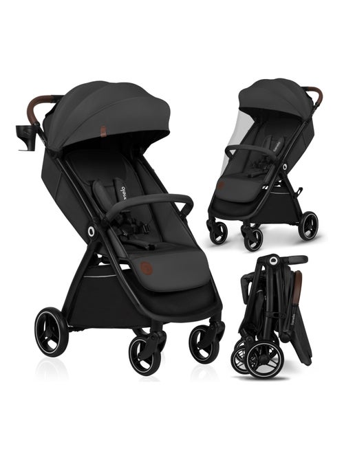 Poussette compacte LIONELO Ingrid - Amortissements - Jusqu'à 22 Kg - Légère & pliable - Kiabi Poussette compacte LIONELO Ingrid - Amortissements - Jusqu'à 22 Kg - Légère & pliable - Kiabi