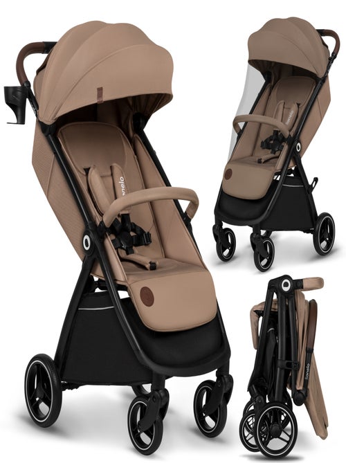 Poussette compacte LIONELO Ingrid - Amortissements - Jusqu'à 22 Kg - Légère & pliable - Kiabi Poussette compacte LIONELO Ingrid - Amortissements - Jusqu'à 22 Kg - Légère & pliable - Kiabi