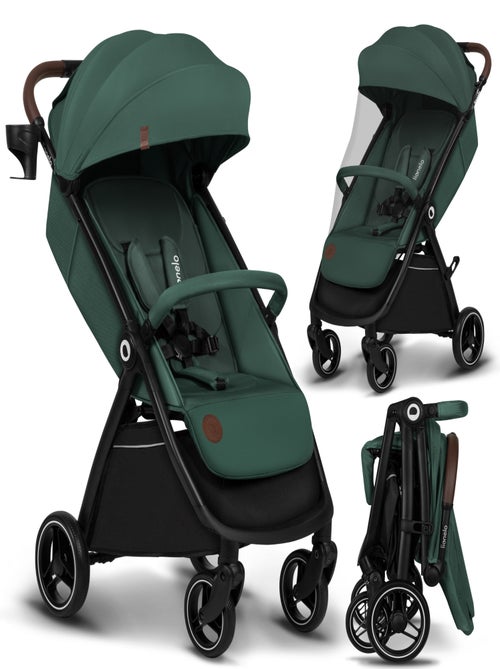 Poussette compacte LIONELO Ingrid - Amortissements - Jusqu'à 22 Kg - Légère & pliable - Kiabi Poussette compacte LIONELO Ingrid - Amortissements - Jusqu'à 22 Kg - Légère & pliable - Kiabi