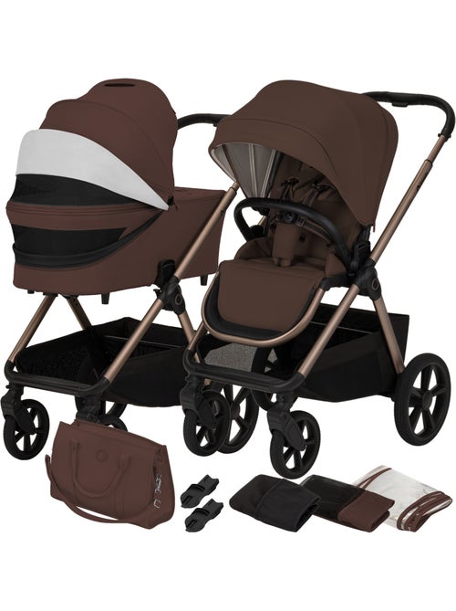 Poussette Duo LIONELO Carmine - Jusqu'à 22kg - Pack poussette, Nacelle et Accessoires - Kiabi Poussette Duo LIONELO Carmine - Jusqu'à 22kg - Pack poussette, Nacelle et Accessoires - Kiabi