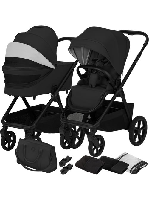 Poussette Duo LIONELO Carmine - Jusqu'à 22kg - Pack poussette, Nacelle et Accessoires - Kiabi Poussette Duo LIONELO Carmine - Jusqu'à 22kg - Pack poussette, Nacelle et Accessoires - Kiabi