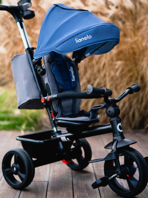 Poussette et tricycle bébé LIONELO Haari - Jusqu'à 25 Kg - Siège réversible - Panier et Sac inclus - Kiabi Poussette et tricycle bébé LIONELO Haari - Jusqu'à 25 Kg - Siège réversible - Panier et Sac inclus - Kiabi