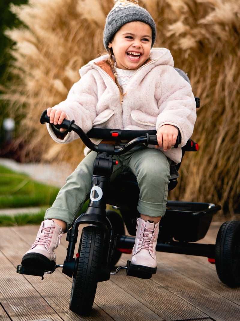 Poussette et tricycle bébé LIONELO Haari - Jusqu'à 25 Kg - Siège réversible - Panier et Sac inclus Bleu - Kiabi