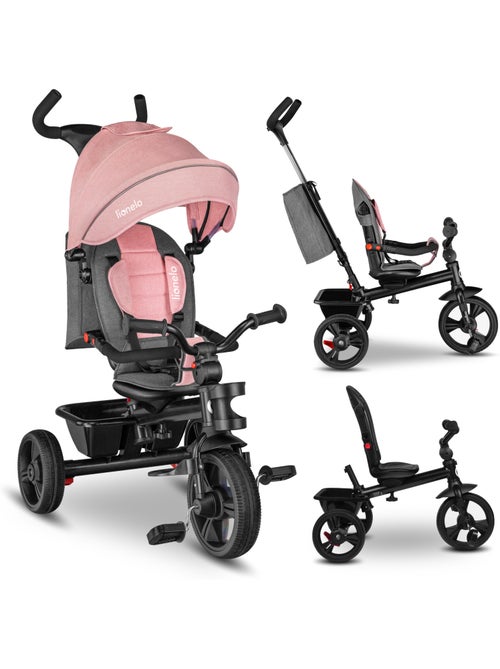 Poussette et tricycle bébé lionelo haari - jusqu'à 25 kg - siège réversible - panier et sac inclus - Kiabi Poussette et tricycle bébé lionelo haari - jusqu'à 25 kg - siège réversible - panier et sac inclus - Kiabi