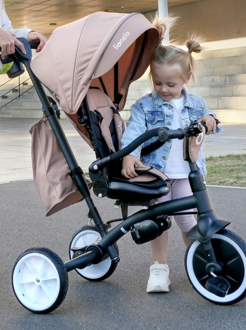 Poussette et tricycle bébé LIONELO Tris Plus - Jusqu'à 25 Kg - Siège réversible - Accessoires inclus Gris - Kiabi