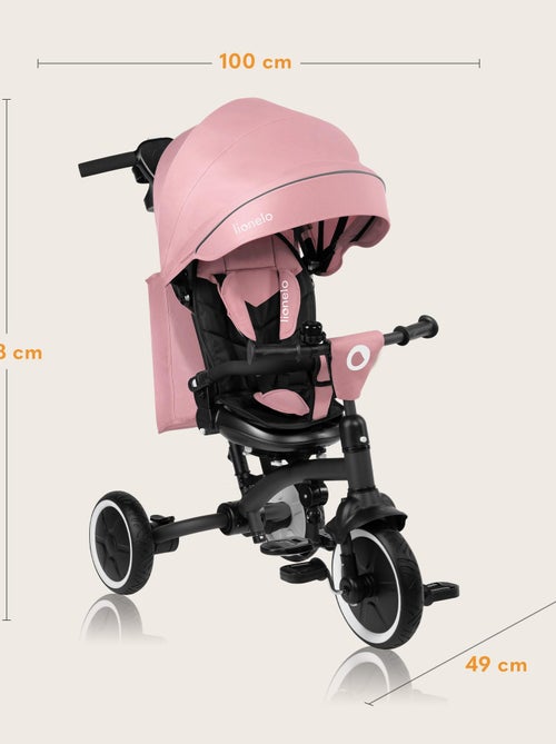 Poussette et tricycle bébé LIONELO Tris Plus - Jusqu'à 25 Kg - Siège réversible - Accessoires inclus - Kiabi Poussette et tricycle bébé LIONELO Tris Plus - Jusqu'à 25 Kg - Siège réversible - Accessoires inclus - Kiabi