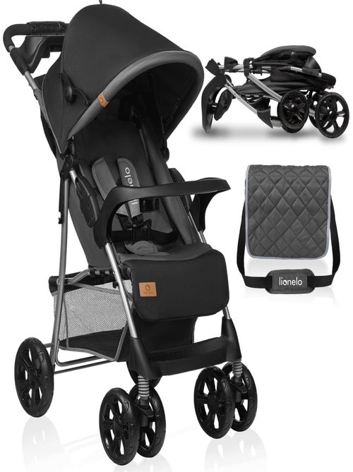 Poussette tout terrain LIONELO Emma - 6-36 mois - Sac inclus - Pliage rapide - Kiabi Poussette tout terrain LIONELO Emma - 6-36 mois - Sac inclus - Pliage rapide - Kiabi