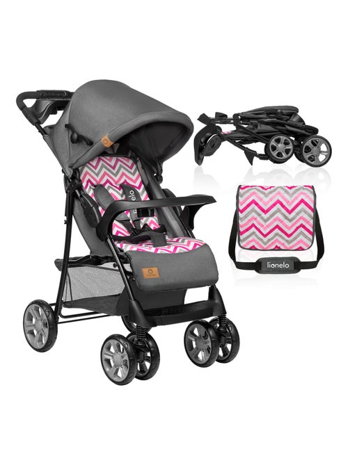 Poussette tout terrain LIONELO Emma - 6-36 mois - Sac inclus - Pliage rapide - Kiabi Poussette tout terrain LIONELO Emma - 6-36 mois - Sac inclus - Pliage rapide - Kiabi
