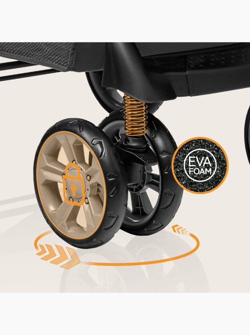 Poussette tout terrain LIONELO Emma - 6-36 mois - Sac inclus - Pliage rapide - Kiabi Poussette tout terrain LIONELO Emma - 6-36 mois - Sac inclus - Pliage rapide - Kiabi