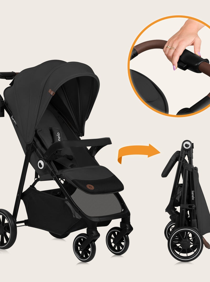 Poussette tout terrain LIONELO Emma One - Pliage rapide - Grand roues - 6-48 mois Gris - Kiabi