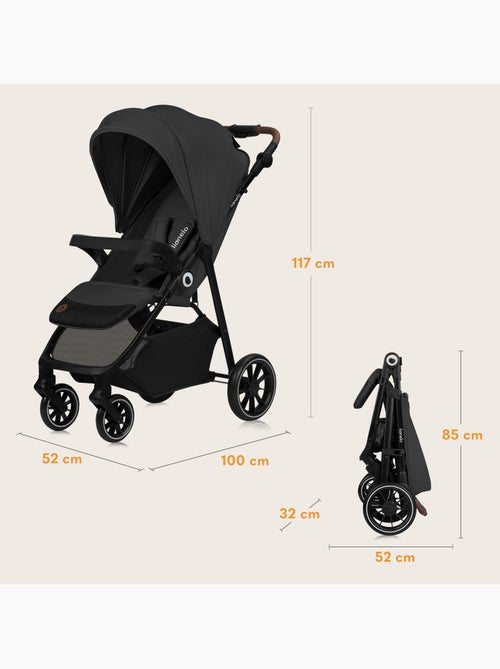 Poussette tout terrain LIONELO Emma One - Pliage rapide - Grand roues - 6-48 mois - Kiabi Poussette tout terrain LIONELO Emma One - Pliage rapide - Grand roues - 6-48 mois - Kiabi