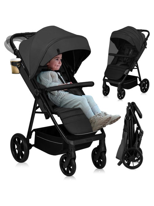 Poussette tout terrain LIONELO Mira - Jusqu'à 22 Kg - Grande surface - Grandes roues - Kiabi Poussette tout terrain LIONELO Mira - Jusqu'à 22 Kg - Grande surface - Grandes roues - Kiabi