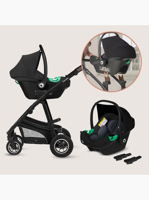 Poussette Trio LIONELO Bianka - Jusqu'à 22kg - Pack poussette, nacelle, siège auto et accessoires - Kiabi Poussette Trio LIONELO Bianka - Jusqu'à 22kg - Pack poussette, nacelle, siège auto et accessoires - Kiabi