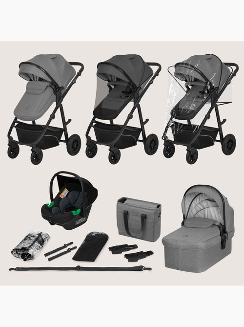 Poussette Trio LIONELO Bianka - Jusqu'à 22kg - Pack poussette, nacelle, siège auto et accessoires - Kiabi