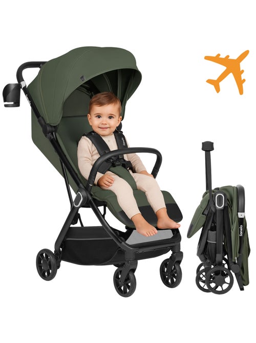 Poussette Ultra-compacte LIONELO Bess - Compatible avion - Léger - Pliage rapide - Kiabi