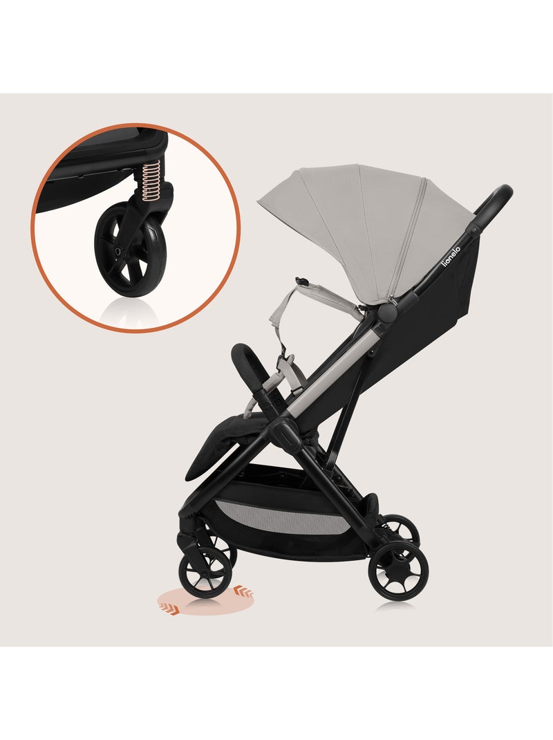 Poussette Ultra-compacte LIONELO Julie Air - Compatible avion - Léger - Pliage rapide Beige - Kiabi