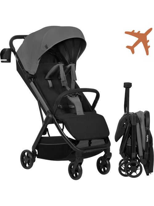 Poussette Ultra-compacte LIONELO Julie Air - Compatible avion - Léger - Pliage rapide - Kiabi