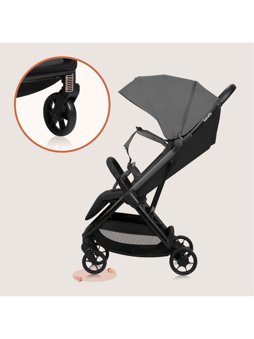 Poussette Ultra-compacte LIONELO Julie Air - Compatible avion - Léger - Pliage rapide - Kiabi
