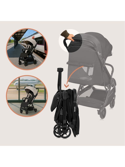 Poussette Ultra-compacte LIONELO Julie Air - Compatible avion - Léger - Pliage rapide - Kiabi Poussette Ultra-compacte LIONELO Julie Air - Compatible avion - Léger - Pliage rapide - Kiabi