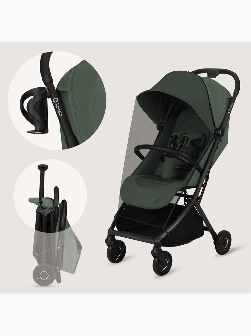 Poussette ultra-compacte LIONELO Sia - Ultra légère: 5,9 kg - Compatible avion - Moustiquaire Vert - Kiabi