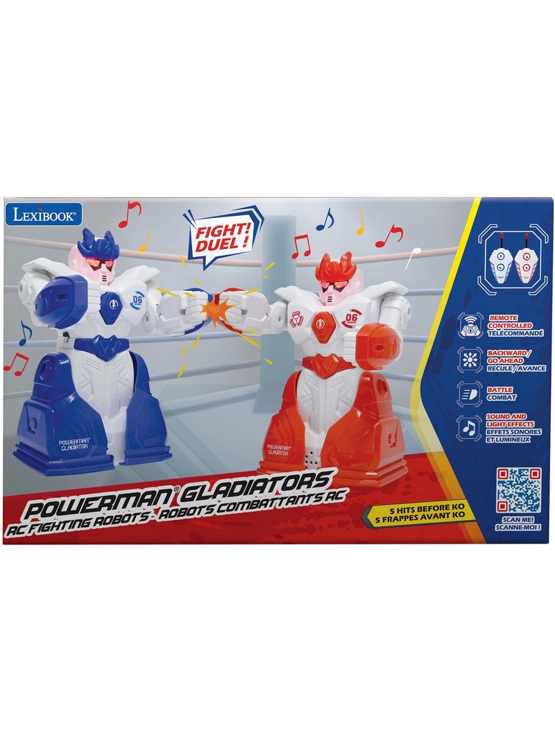 Powerman® gladiator fighting robots met afstandsbediening Blauw - Kiabi