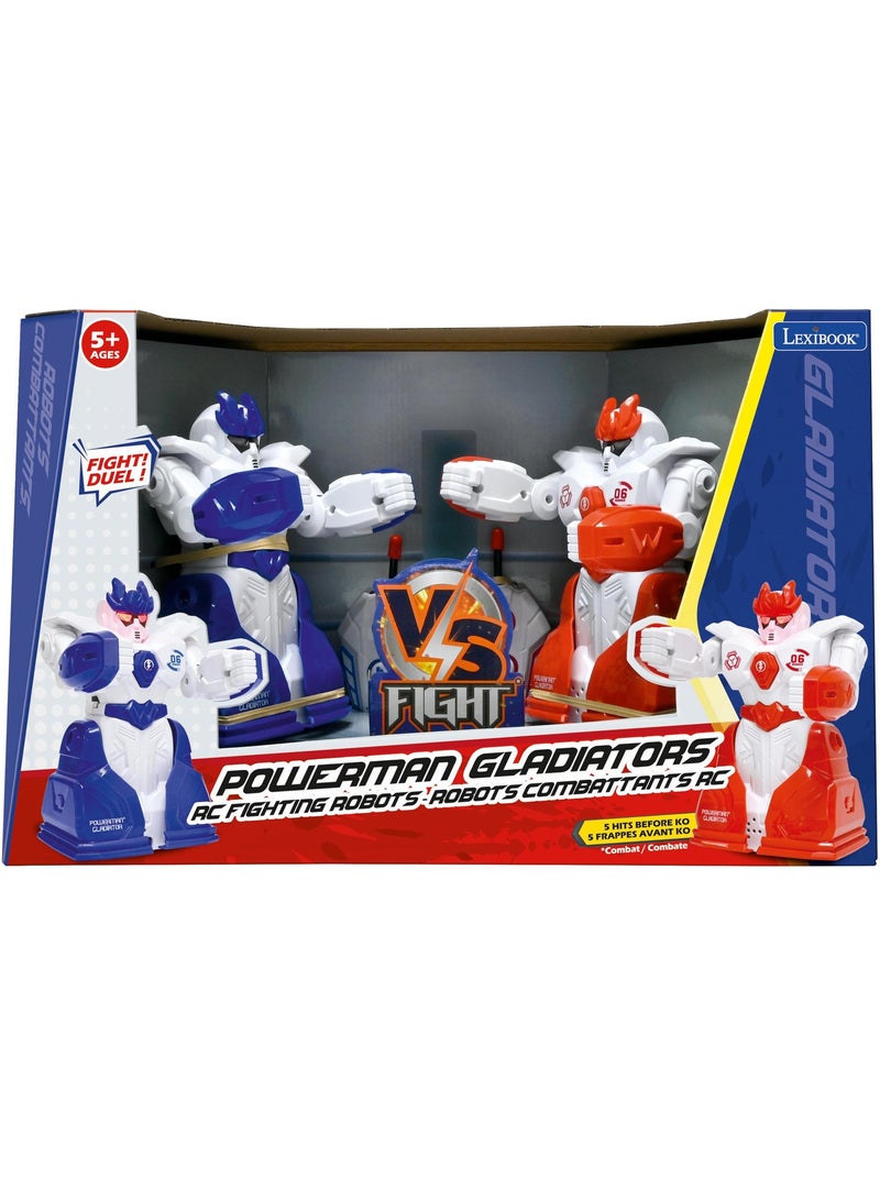 Powerman gladiator robots combattants avec télécommande Bleu - Kiabi