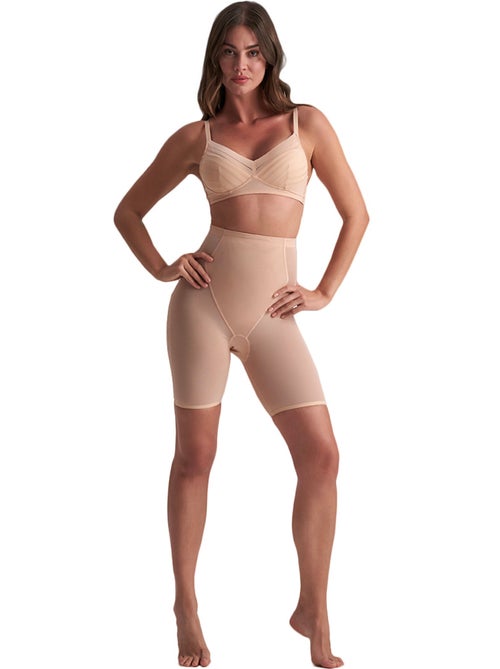 Powermesh shapewear short met hoge taille - Kiabi Powermesh shapewear short met hoge taille - Kiabi