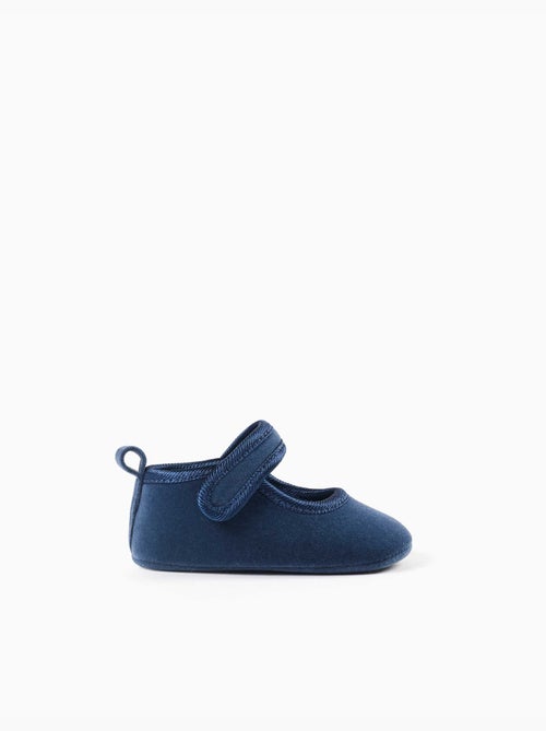Pre-walker fluwelen ballerina schoenen - Kiabi