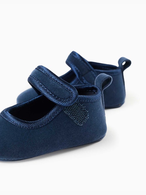 Pre-walker fluwelen ballerina schoenen - Kiabi