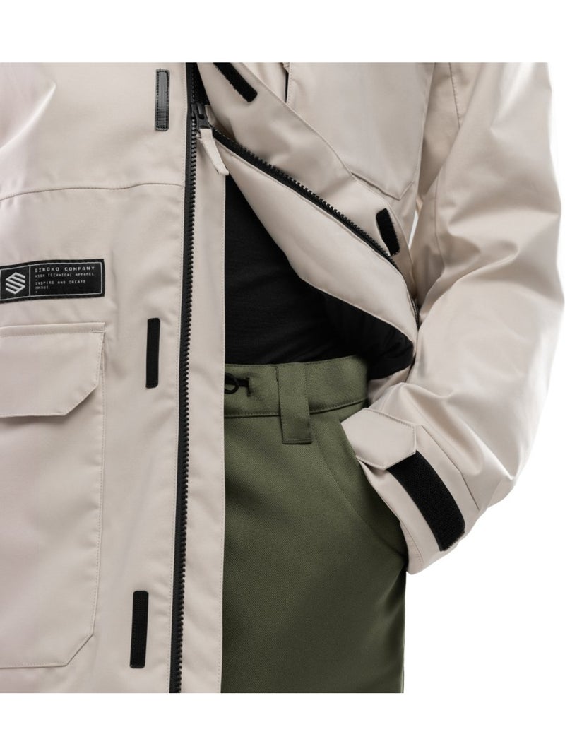 Premium heren snowboardjas Beige - Kiabi