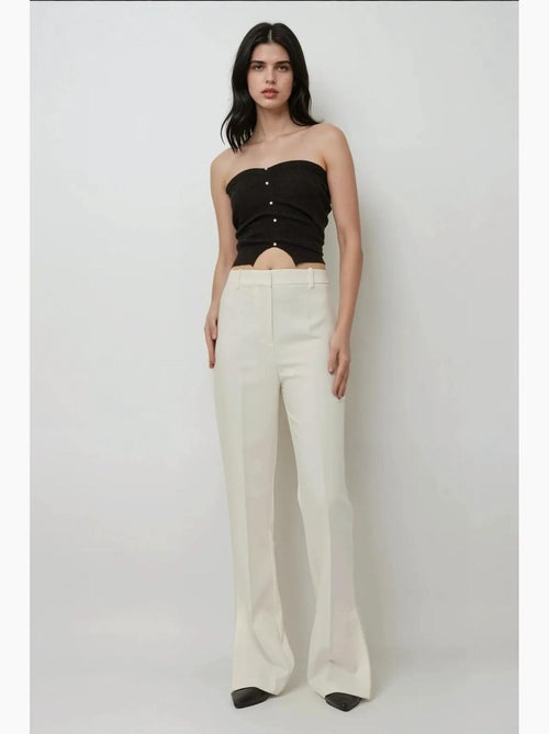 Premium hoge taille flared broek hiccup - Kiabi
