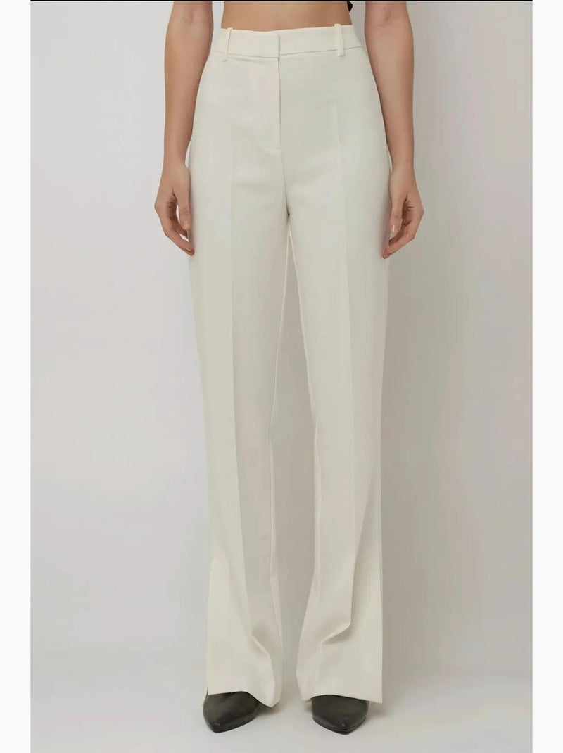 Premium hoge taille flared broek hiccup Wit - Kiabi