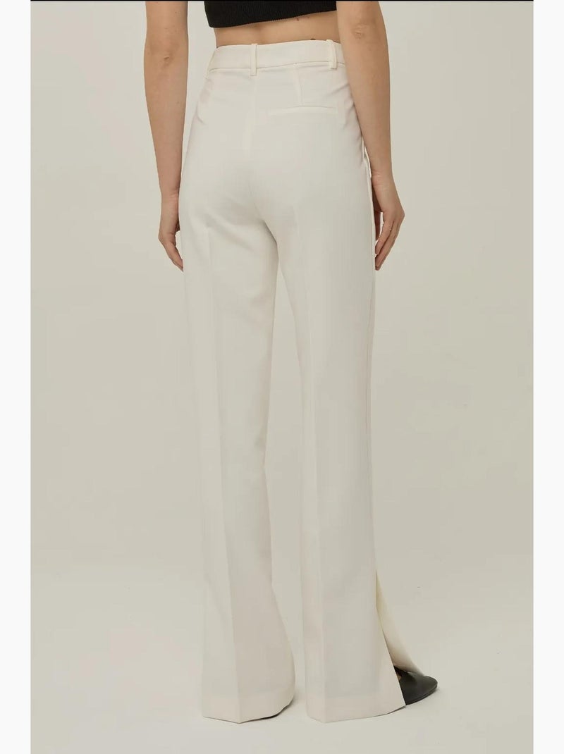 Premium hoge taille flared broek hiccup Wit - Kiabi