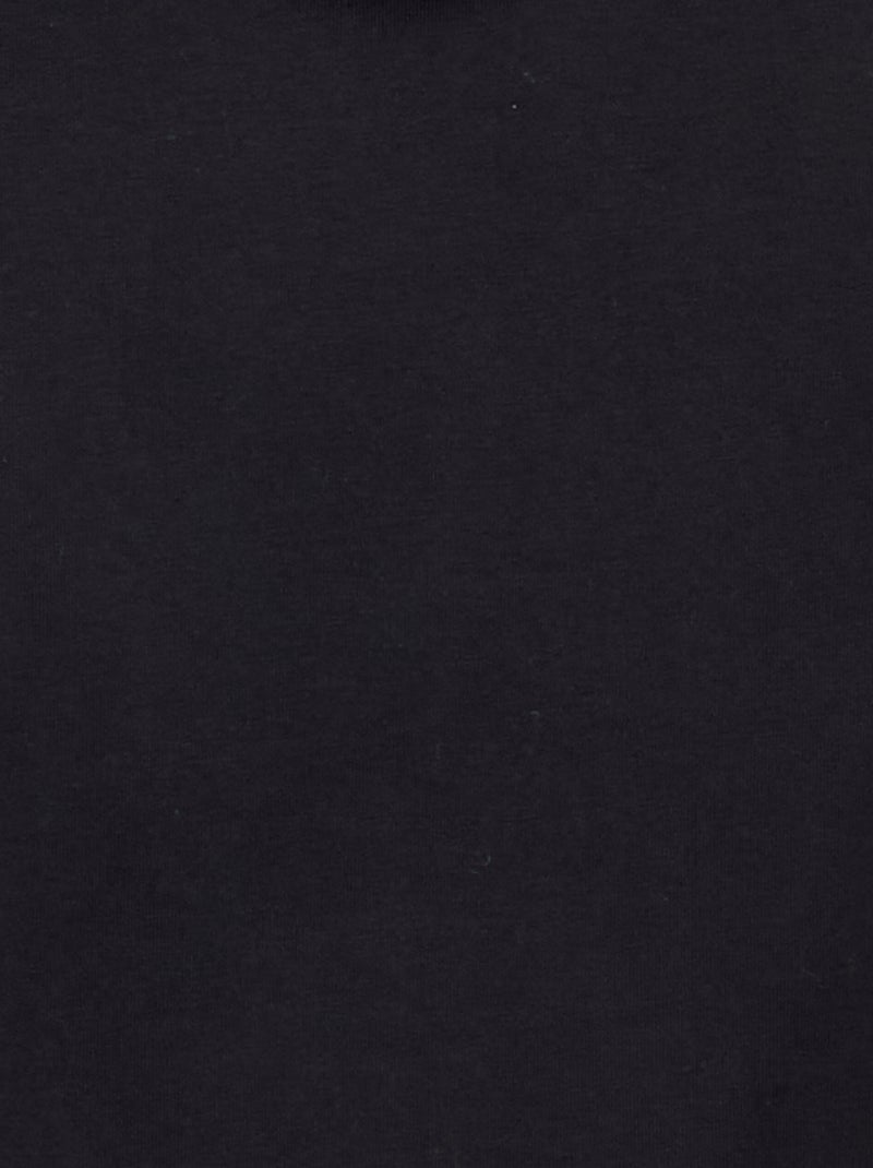Premium katoenen T-shirt Zwart - Kiabi