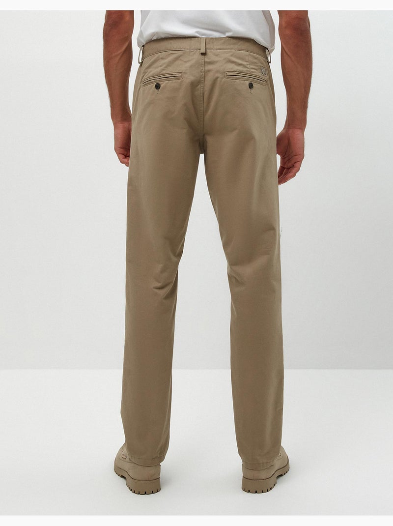 Premium 'Slim fit' chinobroek, MO Fashion Beige - Kiabi