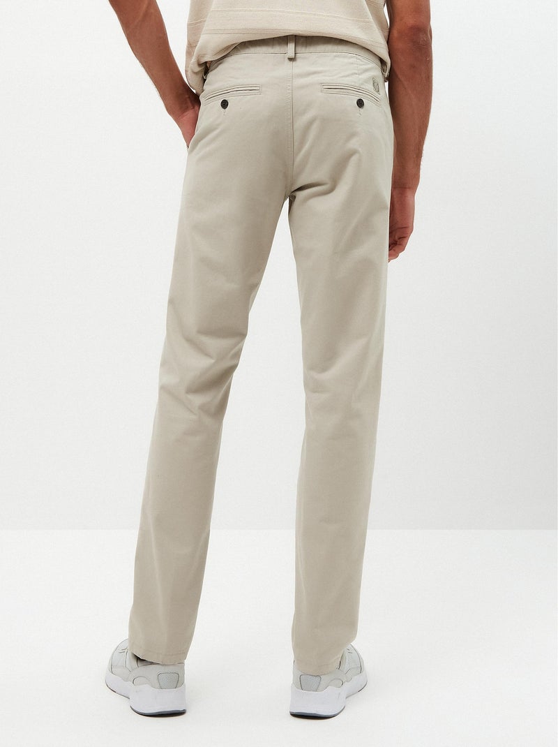 Premium "slim fit" chino's, MO Fashion Grijs - Kiabi