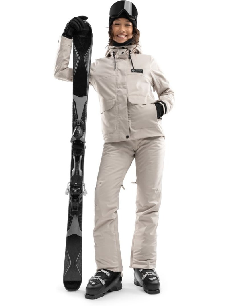 Premium snowboard broek dames Beige - Kiabi