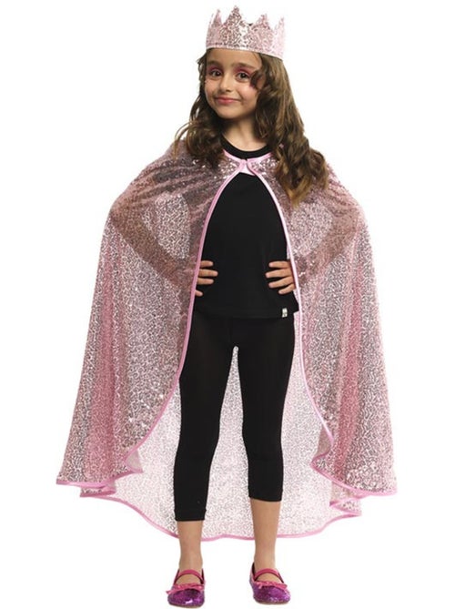 Prinsessen Glitterset: Cape en Kroon - Kiabi