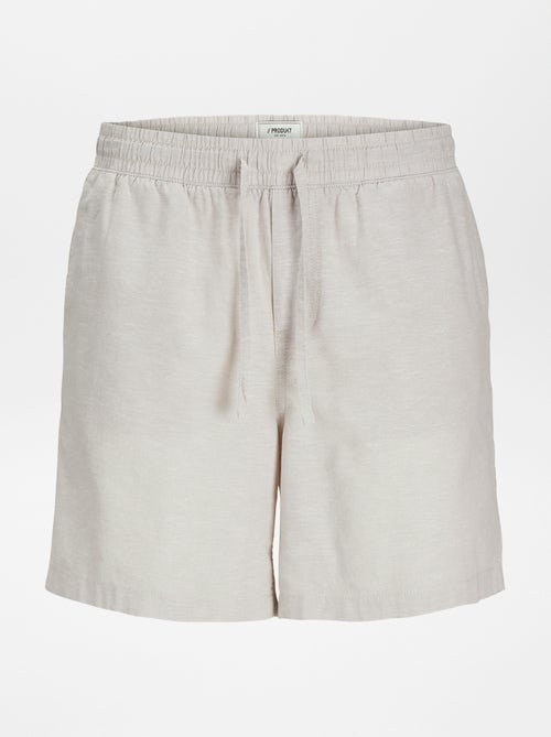 'Produkt'-short van linnenmix - Kiabi