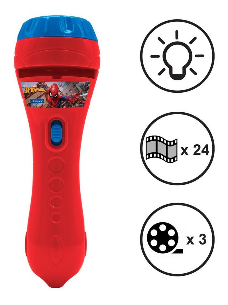 Projecteur à histoires et lampe torche spiderman Rouge - Kiabi