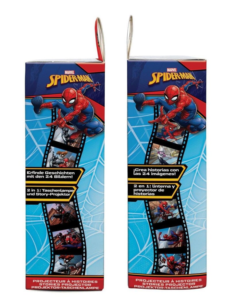 Projecteur à histoires et lampe torche spiderman Rouge - Kiabi