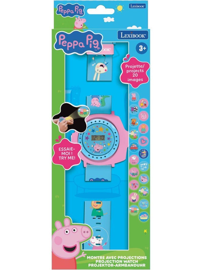 Projectiehorloge peppa pig Blauw - Kiabi