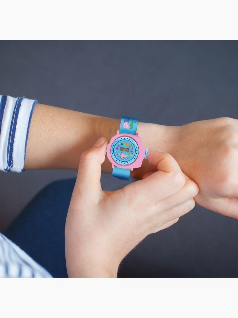 Projectiehorloge peppa pig Blauw - Kiabi
