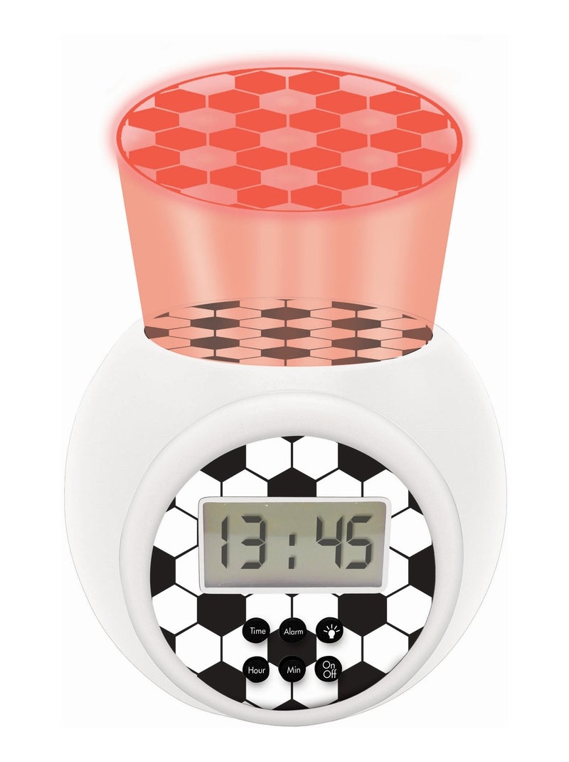 Projector wekker football edition met timer Wit - Kiabi